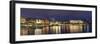 Evening Panorama of Hamburg from Alster Lake-bbsferrari-Framed Photographic Print