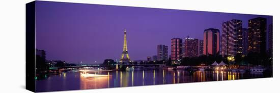 Evening Paris France-null-Stretched Canvas