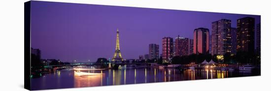 Evening Paris France-null-Stretched Canvas