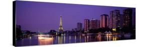 Evening Paris France-null-Stretched Canvas