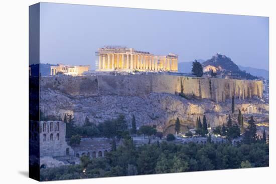 Evening, Parthenon, Acropolis, Athens, Greece-Richard Maschmeyer-Stretched Canvas