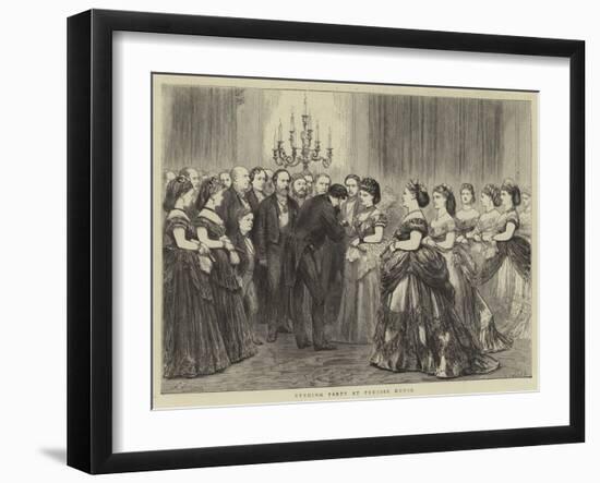 Evening Party at Prussia House-Godefroy Durand-Framed Giclee Print