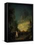 Evening Party at Tuileries During Second Empire-null-Framed Stretched Canvas