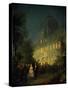 Evening Party at Tuileries During Second Empire-null-Stretched Canvas