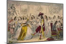 Evening Party - Time of Charles Ii, 1850-John Leech-Mounted Giclee Print