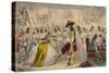 Evening Party - Time of Charles Ii, 1850-John Leech-Stretched Canvas