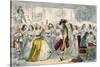 Evening Party, Time of Charles II-John Leech-Stretched Canvas