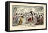 Evening Party, Time of Charles II-John Leech-Framed Stretched Canvas