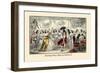 Evening Party, Time of Charles II-John Leech-Framed Art Print