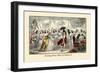 Evening Party, Time of Charles II-John Leech-Framed Art Print