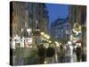 Evening Pedestrian Traffic on Knez Mihailova Street, Belgrade, Serbia-Walter Bibikow-Stretched Canvas