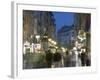 Evening Pedestrian Traffic on Knez Mihailova Street, Belgrade, Serbia-Walter Bibikow-Framed Photographic Print