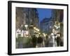 Evening Pedestrian Traffic on Knez Mihailova Street, Belgrade, Serbia-Walter Bibikow-Framed Photographic Print