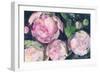 Evening Peonies II-Albena Hristova-Framed Art Print