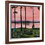 "Evening Picnic", August 18, 1951-John Falter-Framed Giclee Print