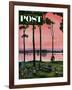 "Evening Picnic" Saturday Evening Post Cover, August 18, 1951-John Falter-Framed Giclee Print