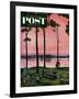 "Evening Picnic" Saturday Evening Post Cover, August 18, 1951-John Falter-Framed Giclee Print