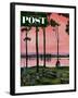 "Evening Picnic" Saturday Evening Post Cover, August 18, 1951-John Falter-Framed Giclee Print