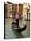 Evening Picture of a Gondolier on the Grand Canal, Venice, Veneto, Italy, Europe-Peter Richardson-Stretched Canvas