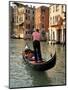 Evening Picture of a Gondolier on the Grand Canal, Venice, Veneto, Italy, Europe-Peter Richardson-Mounted Premium Photographic Print