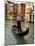 Evening Picture of a Gondolier on the Grand Canal, Venice, Veneto, Italy, Europe-Peter Richardson-Mounted Photographic Print