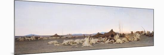 Evening Prayer in the Sahara, 1863-Gustave Guillaumet-Mounted Giclee Print