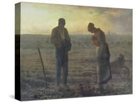 Evening Prayer (L'Angélus), 1857/59-Jean-François Millet-Stretched Canvas