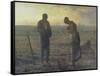 Evening Prayer (L'Angélus), 1857/59-Jean-François Millet-Framed Stretched Canvas