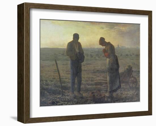 Evening Prayer (L'Angélus), 1857/59-Jean-François Millet-Framed Giclee Print