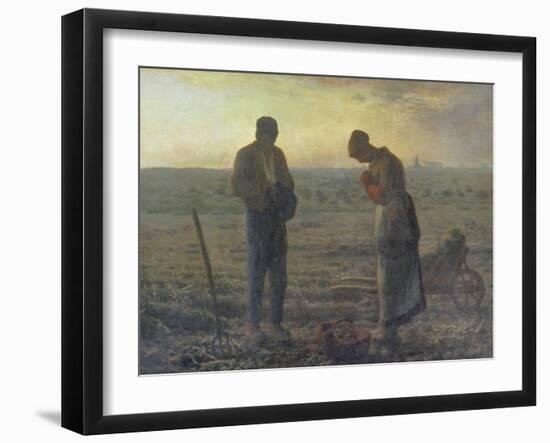 Evening Prayer (L'Angélus), 1857/59-Jean-François Millet-Framed Giclee Print