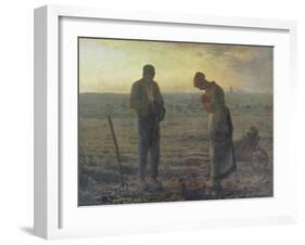 Evening Prayer (L'Angélus), 1857/59-Jean-François Millet-Framed Giclee Print