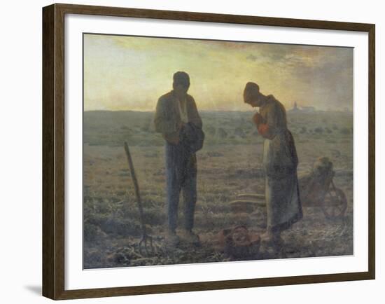 Evening Prayer (L'Angélus), 1857/59-Jean-François Millet-Framed Giclee Print