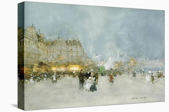 Evening Promenade-Luigi Loir-Stretched Canvas