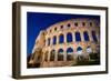 Evening, Pula Arena, Roman Amphitheater, constructed between 27 BC and 68 AD, Pula, Croatia, Europe-Richard Maschmeyer-Framed Photographic Print