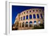 Evening, Pula Arena, Roman Amphitheater, constructed between 27 BC and 68 AD, Pula, Croatia, Europe-Richard Maschmeyer-Framed Photographic Print