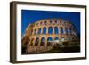 Evening, Pula Arena, Roman Amphitheater, constructed between 27 BC and 68 AD, Pula, Croatia, Europe-Richard Maschmeyer-Framed Photographic Print