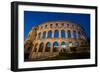 Evening, Pula Arena, Roman Amphitheater, constructed between 27 BC and 68 AD, Pula, Croatia, Europe-Richard Maschmeyer-Framed Photographic Print