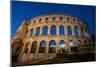 Evening, Pula Arena, Roman Amphitheater, constructed between 27 BC and 68 AD, Pula, Croatia, Europe-Richard Maschmeyer-Mounted Photographic Print