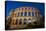 Evening, Pula Arena, Roman Amphitheater, constructed between 27 BC and 68 AD, Pula, Croatia, Europe-Richard Maschmeyer-Stretched Canvas