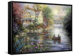 Evening Reflections-Nicky Boehme-Framed Stretched Canvas