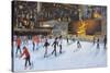 Evening, Rockerfeller Ice Rink, New York-Andrew Macara-Stretched Canvas