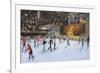 Evening, Rockerfeller Ice Rink, New York-Andrew Macara-Framed Giclee Print