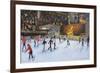 Evening, Rockerfeller Ice Rink, New York-Andrew Macara-Framed Giclee Print