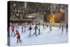 Evening, Rockerfeller Ice Rink, New York-Andrew Macara-Stretched Canvas