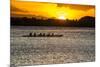 Evening Rowing in the Bay of Apia, Upolu, Samoa, South Pacific, Pacific-Michael Runkel-Mounted Photographic Print