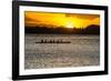 Evening Rowing in the Bay of Apia, Upolu, Samoa, South Pacific, Pacific-Michael Runkel-Framed Photographic Print