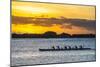 Evening Rowing in the Bay of Apia, Upolu, Samoa, South Pacific, Pacific-Michael Runkel-Mounted Photographic Print