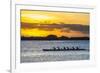 Evening Rowing in the Bay of Apia, Upolu, Samoa, South Pacific, Pacific-Michael Runkel-Framed Photographic Print