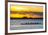 Evening Rowing in the Bay of Apia, Upolu, Samoa, South Pacific, Pacific-Michael Runkel-Framed Photographic Print