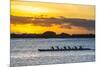 Evening Rowing in the Bay of Apia, Upolu, Samoa, South Pacific, Pacific-Michael Runkel-Mounted Photographic Print